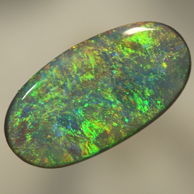 SOLID BLACK OPAL Golden fire, orange to green. SEE VIDEO